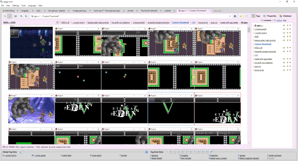 This is how I visually keep track of my versioning history within Stagsi.